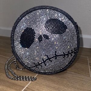 Jack Skellington Rinestone Bling Crossbody
